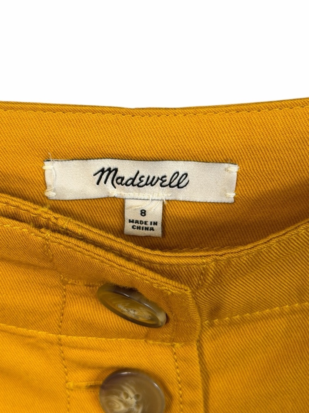 Madewell Patio Button-Front Swingy Midi Skirt in Tungsten Glow Size 8 #2142 - Picture 6 of 7